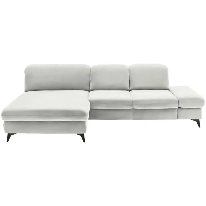 Ecksofa in Chenille Ecru 198/288 cm