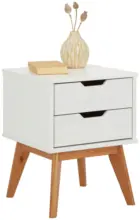 m&ouml;max Nachtk&auml;stchen Durham in Wei&szlig;/Kieferfarben