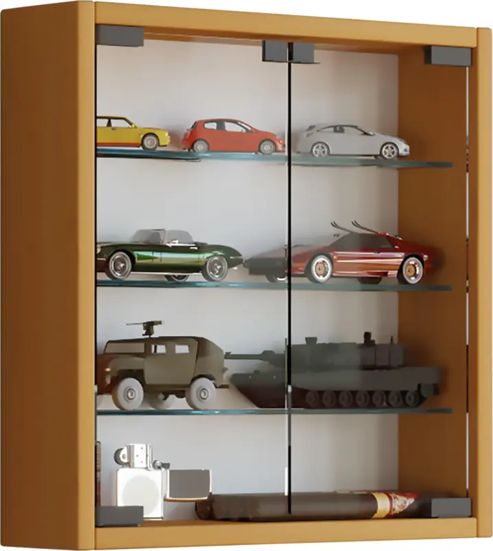 H&auml;ngevitrine Mandosa S ca. 40x40x10 cm Buchefarben