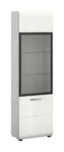 m&ouml;max Vitrine Ice Wei&szlig; hochglanz
