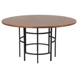 Esstisch in Metall, Holzwerkstoff 140/140/75 cm