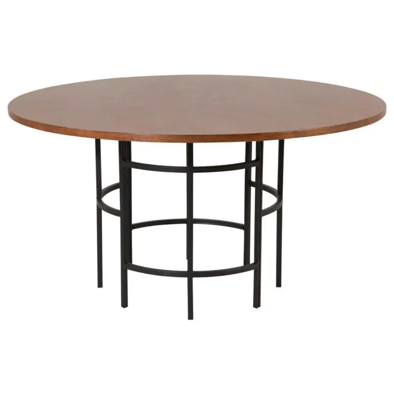 Esstisch in Metall, Holzwerkstoff 140/140/75 cm