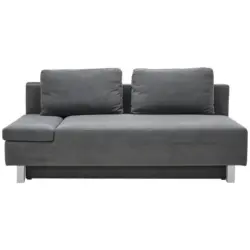 Schlafsofa Melody in Flachgewebe Dunkelgrau
