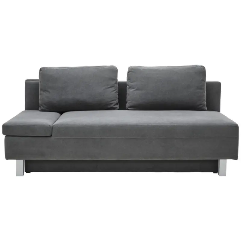 Schlafsofa Melody in Flachgewebe Dunkelgrau