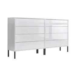 Sideboard Mailand Set 1 + MF 158/86/33 cm 8 Schublade(n)