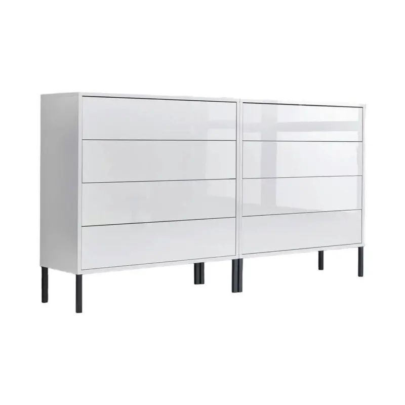 Sideboard Mailand Set 1 + MF 158/86/33 cm 8 Schublade(n)