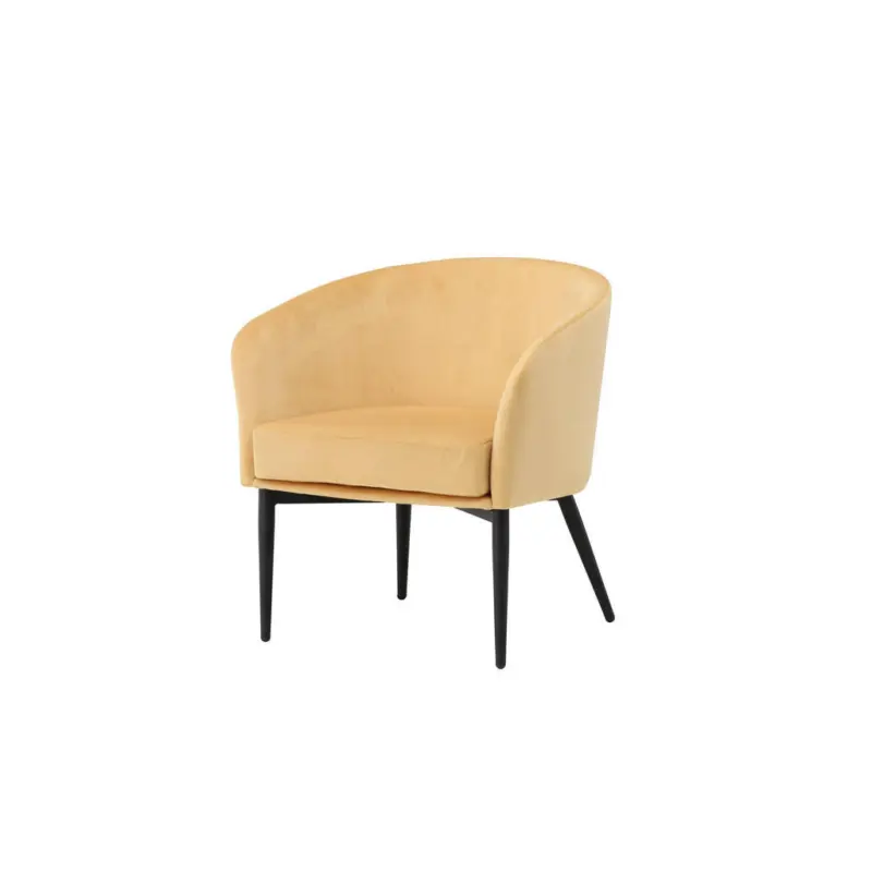 Sessel in Gelb, Schwarz