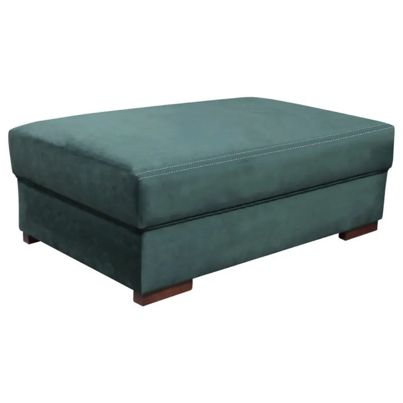 Hocker in Textil Dunkelgr&uuml;n