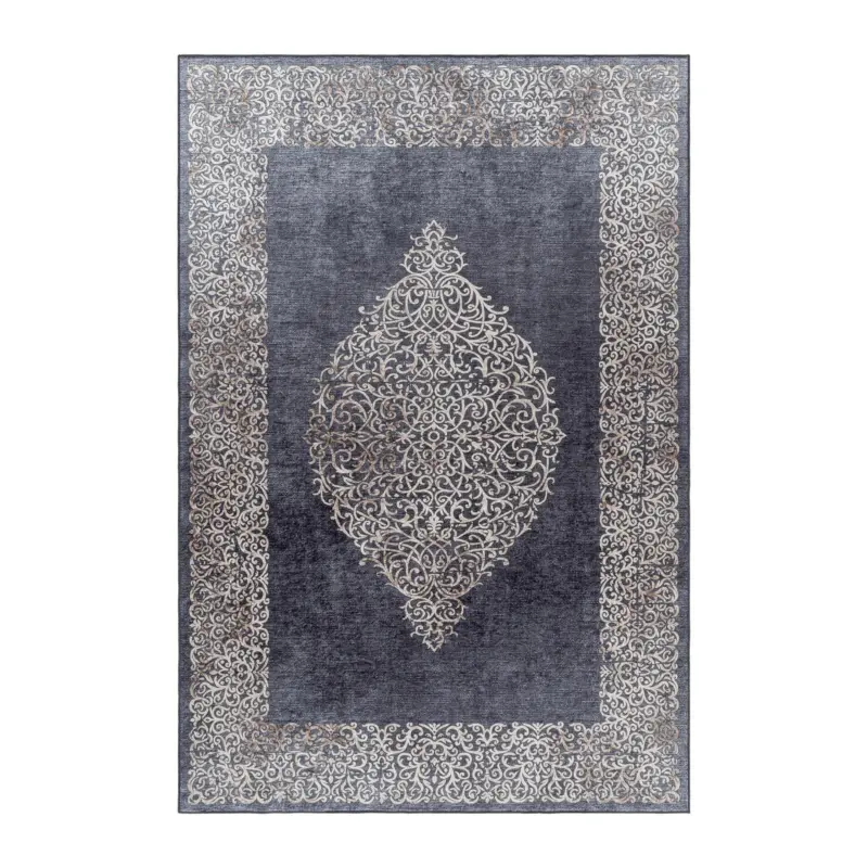 Flachwebeteppich Fiesta Schwarz ca. 200x290cm