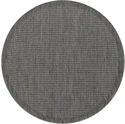 Outdoorteppich Giza Schwarz &Oslash; ca. 160cm