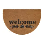 m&ouml;max Fu&szlig;matte Welcome Halbrund in Naturfarben