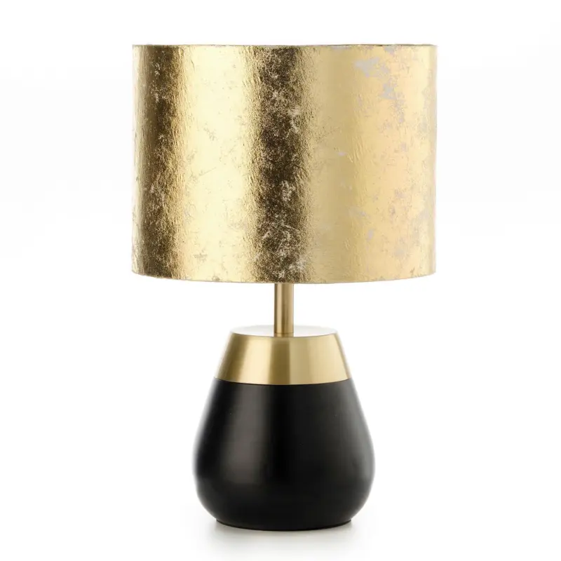 Nachttischleuchte Kint Schwarz/Gold max. 22 Watt