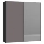 XXXLutz Lauterach - Ihr M&ouml;belhaus bei Bregenz Schwebet&uuml;renschrank in Schwarz, Dunkelgrau