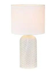 Tischleuchte Kristalya Wei&szlig; max. 60 Watt