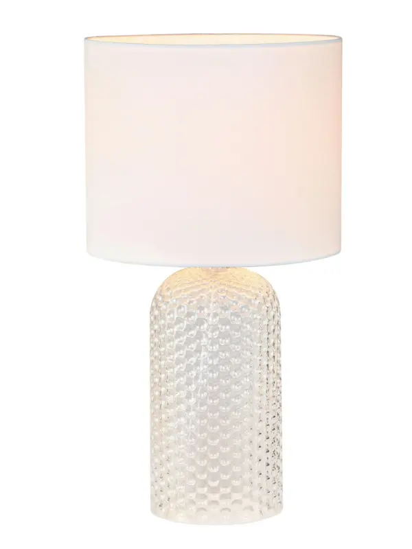 Tischleuchte Kristalya Wei&szlig; max. 60 Watt