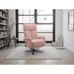 Relaxsessel in Textil Altrosa