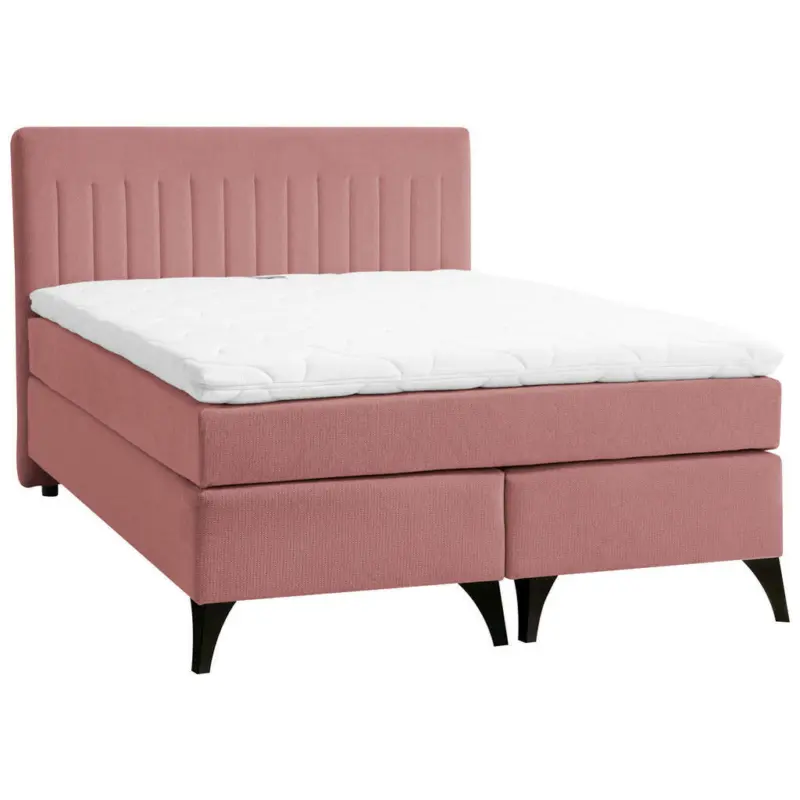Boxspringbett 140/200 cm in Rosa