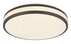 LED-Deckenleuchte Betha Wei&szlig;/Cappuccino max. 18 Watt Deckenlampe