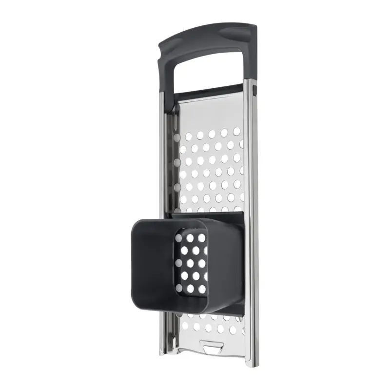 Sp&auml;tzlehobel Kiki Edelstahlfarben/Dunkelgrau