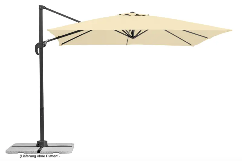 Ampelschirm Rhodos Junior ca.338x239x270cm Naturfarben