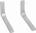 M&ouml;belix Wandhalter Leonardo 2er-Set Metall Silber L: 24 cm