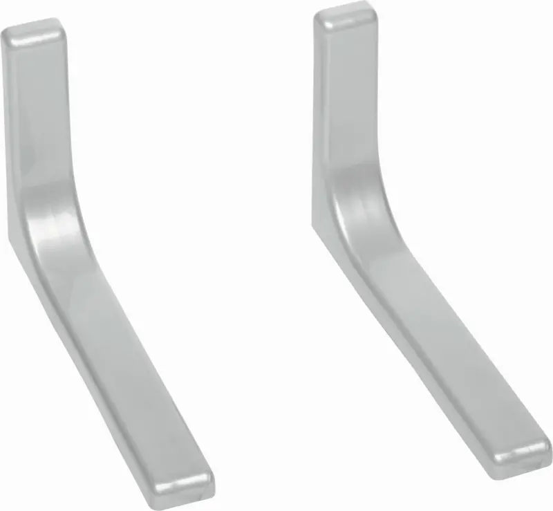 Wandhalter Leonardo 2er-Set Metall Silber L: 24 cm