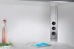 Steckdosenelement 410804 Edelstahlfarben