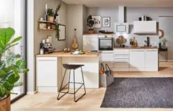 K&uuml;chenblock Gabriel mit Ger&auml;ten ca. 150 cm Wei&szlig;