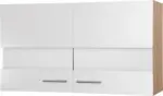 m&ouml;max K&uuml;chenoberschrank Merle Wei&szlig;/Eichefarben
