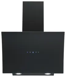 Dunstabzugshaube Konkave Glas/Stahl Schwarz B: 60 cm