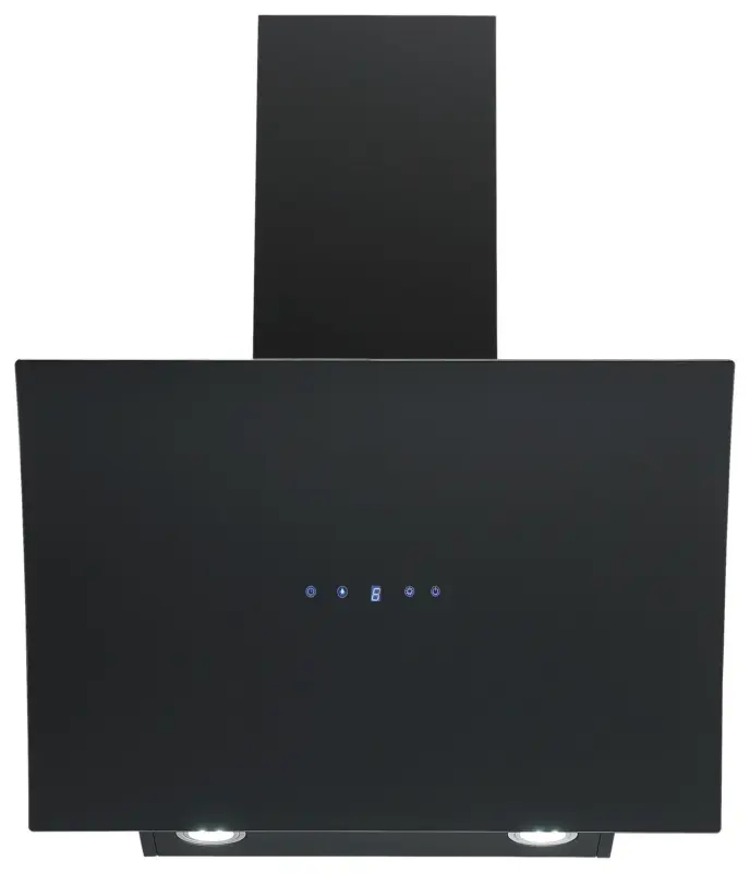 Dunstabzugshaube Konkave Glas/Stahl Schwarz B: 60 cm