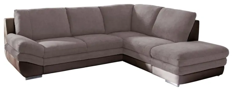 Wohnlandschaft Nardo Dunkelbraun/Taupe