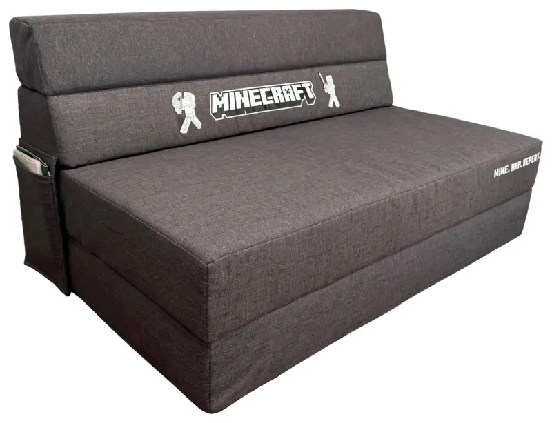 Schlafsofa Minecraft Grau Webstoff
