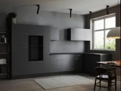 Eckk&uuml;che Oliver o. Ger&auml;te ca. 370x172cm Grau Seidenglanz