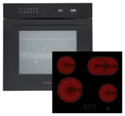 Backofenset Adrian autark 3.250 Watt Schwarz