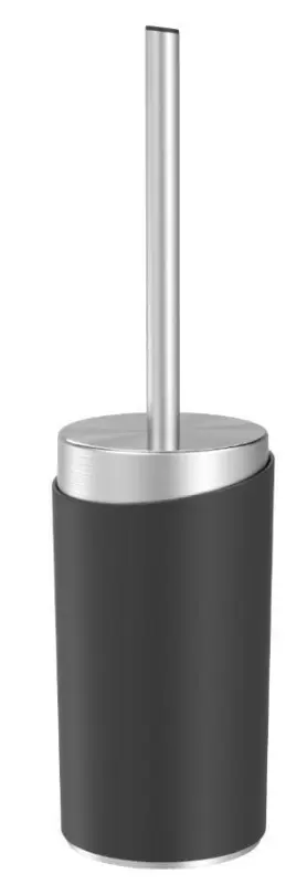 WC-B&uuml;rste Chris in Schwarz/Edelstahlfarben