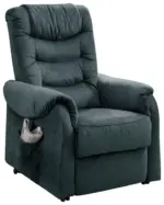 m&ouml;max Fernsehsessel Nino Dunkelblau Velours