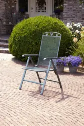 Gartensessel Toulouse Grau Metall