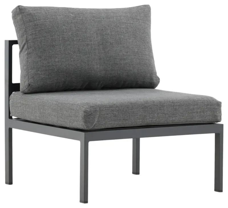 Loungesessel Copacabana Grau, Schwarz