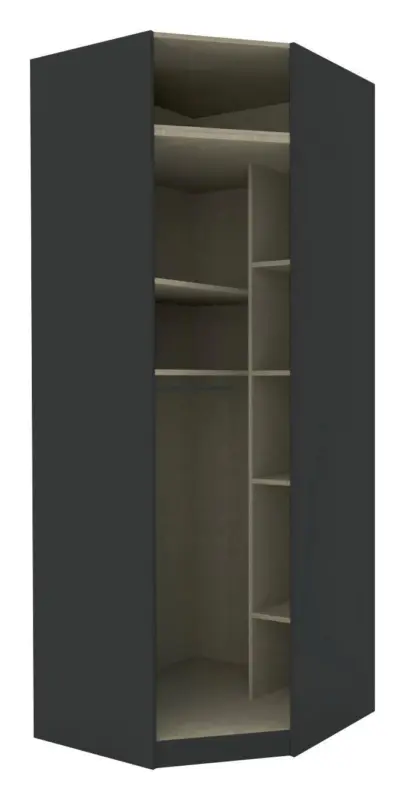 Eckschrankkorpus 'UNIT' in Anthrazit