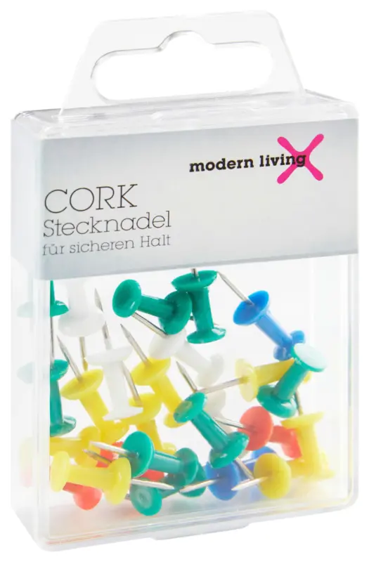 Stecknadel Cork in Multicolor 25 Stk.
