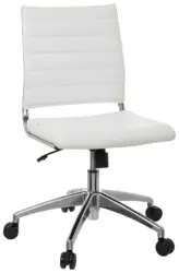 Drehstuhl Trisha Chromfarben/Wei&szlig;