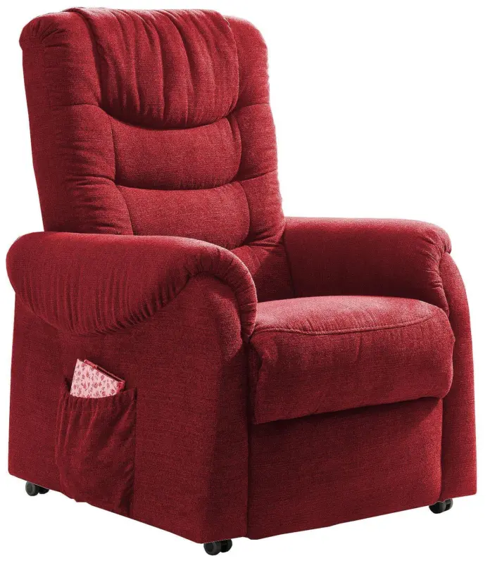 Fernsehsessel Nino Rot Nylon/Struktur