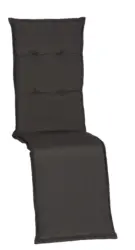 Relaxsesselauflage Trier ca.170x46x8cm Dunkelgrau