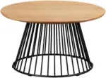 M&ouml;belix Couchtisch Nica Schwarz/Eichefarben