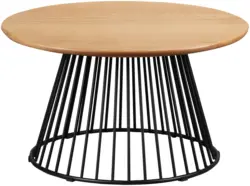 Couchtisch Nica Schwarz/Eichefarben