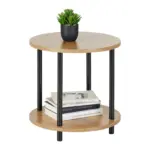 m&ouml;max Beistelltisch Neapel Naturfarben/Schwarz