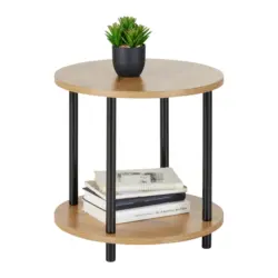 Beistelltisch Neapel Naturfarben/Schwarz