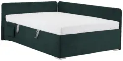 Bett Remi Dunkelgr&uuml;n ca. 120x200cm