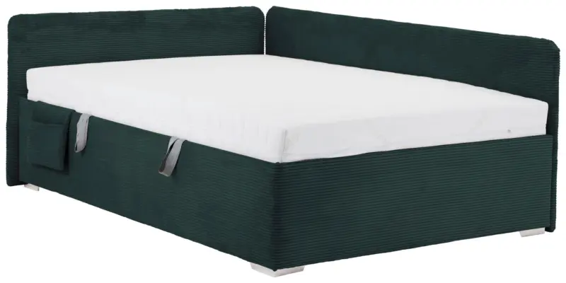 Bett Remi Dunkelgr&uuml;n ca. 120x200cm